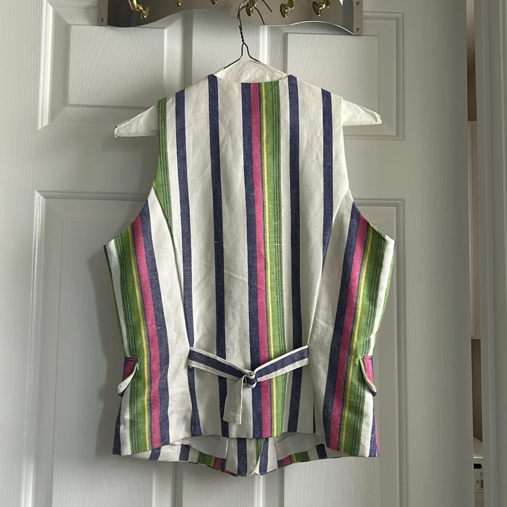 Vintage linen vest - Picture 2 of 3